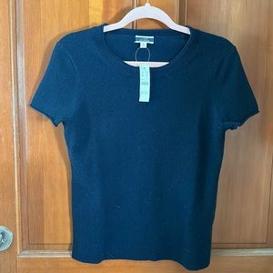 J.Crew relaxed cashmere t shirt NAVY BLUE NWT